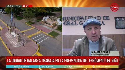Galarza se prepara para afrontar el fen&oacute;meno "El Ni&ntilde;o"